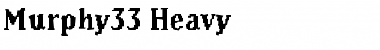 Murphy33 Heavy Font