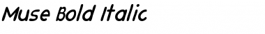 Muse Bold Italic Font
