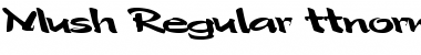 Mush Regular Font