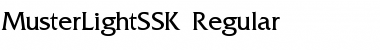 MusterLightSSK Regular Font