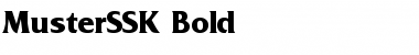 MusterSSK Bold Font MusterSSK Bold Font