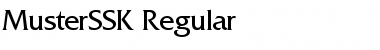 MusterSSK Regular Font