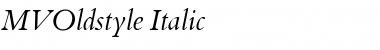 MVOldstyle Italic Font