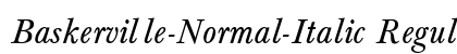 Baskerville-Normal-Italic Regular preview