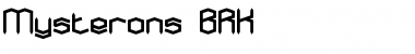 Download Mysterons BRK Font