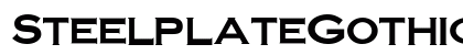 SteelplateGothicBold normal preview