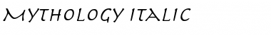 Mythology Italic Font
