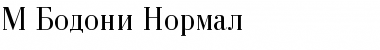 M_Bodoni Normal Font