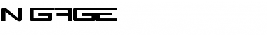 Download N-Gage Font Download N-Gage Font