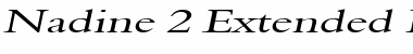 Nadine 2 Extended Italic Font