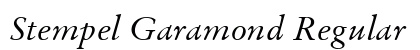 Stempel Garamond Regular preview
