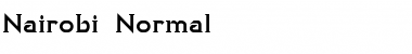 Nairobi Normal Font