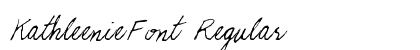 KathleenieFont Regular preview