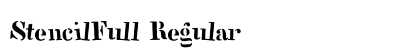 StencilFull Regular preview