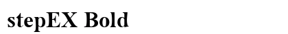 stepEX Bold preview
