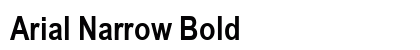 Arial Narrow Bold Preview