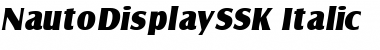 Download NautoDisplaySSK Font Download NautoDisplaySSK Font