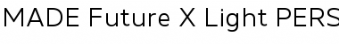 MADE Future X Light Font