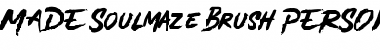 MADE Soulmaze Brush Regular Font