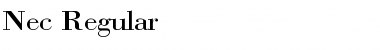 Download Nec Regular Font Download Nec Regular Font