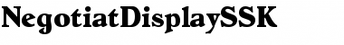 Download NegotiatDisplaySSK Font