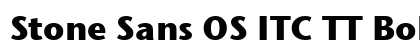 Stone Sans OS ITC TT Bold Preview