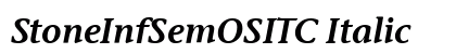 StoneInfSemOSITC Italic Preview