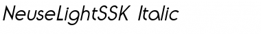 Download NeuseLightSSK Font Download NeuseLightSSK Font