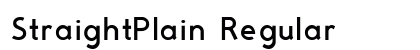 StraightPlain Regular preview