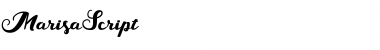 Marisa Script Regular Font Marisa Script Regular Font