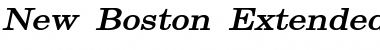 New Boston-Extended Bold Italic Font