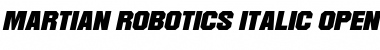 Martian Robotics Italic Font