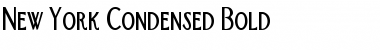 New York-Condensed Bold Font