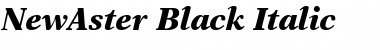 NewAster-Black BlackItalic Font