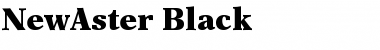 NewAster-Black Black Font