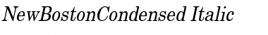 NewBostonCondensed Italic Font