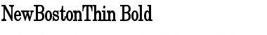 NewBostonThin Bold Font