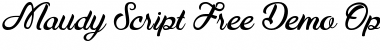 Maudy Script Maudy Script Font