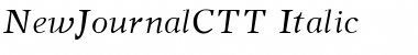 NewJournalC Italic Font