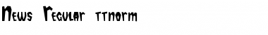 News Regular Font