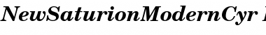 NewSaturionModernCyr Bold Italic Font
