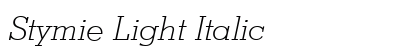 Stymie Light Italic Preview