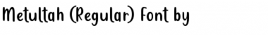 Metultah Regular Font
