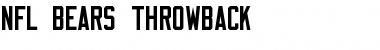 Download NFL Bears Throwback Font Download NFL Bears Throwback Font