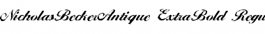 Download NicholasBeckerAntique-ExtraBol Font Download NicholasBeckerAntique-ExtraBol Font