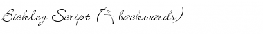 Bickley Script (F backwards) Regular Font