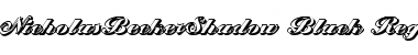 Download NicholasBeckerShadow-Black Font