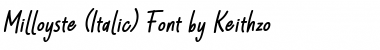 Milloyste Italic Font