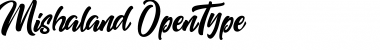 Mishaland Regular Font Mishaland Regular Font