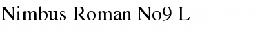 Nimbus Roman No9 L Regular Font